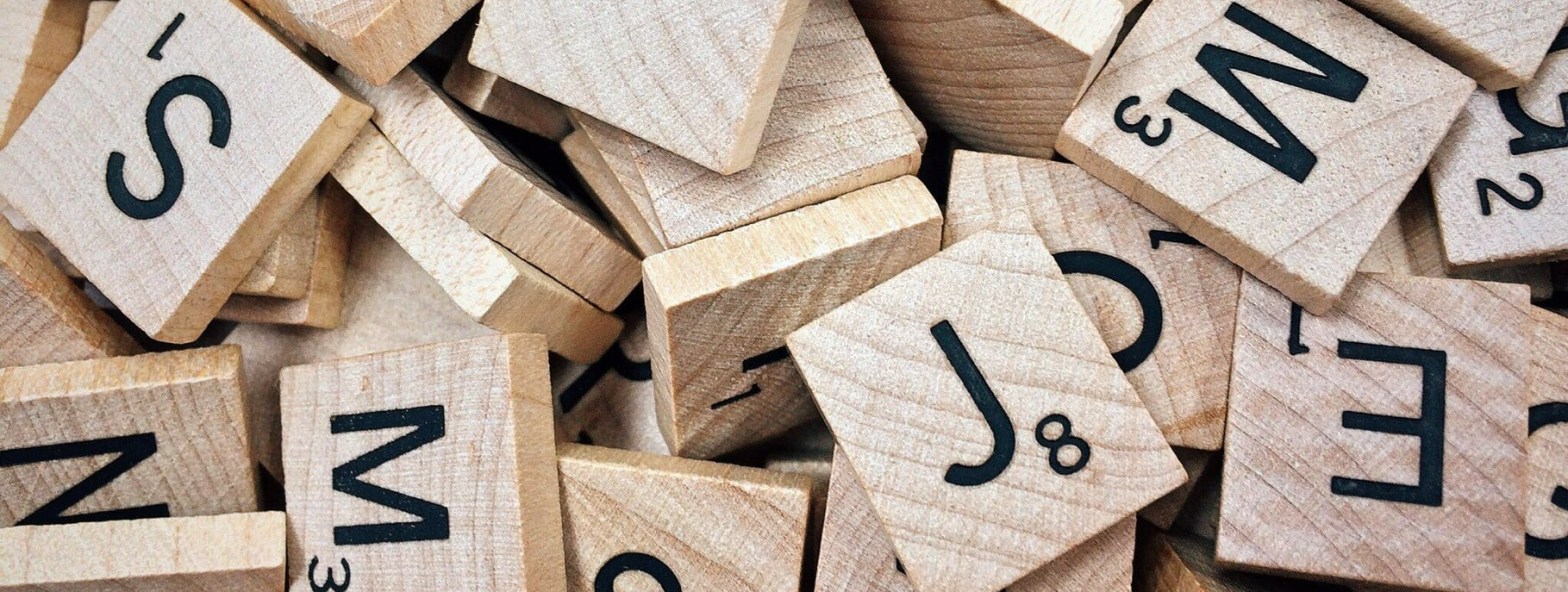 Scrabble tiles